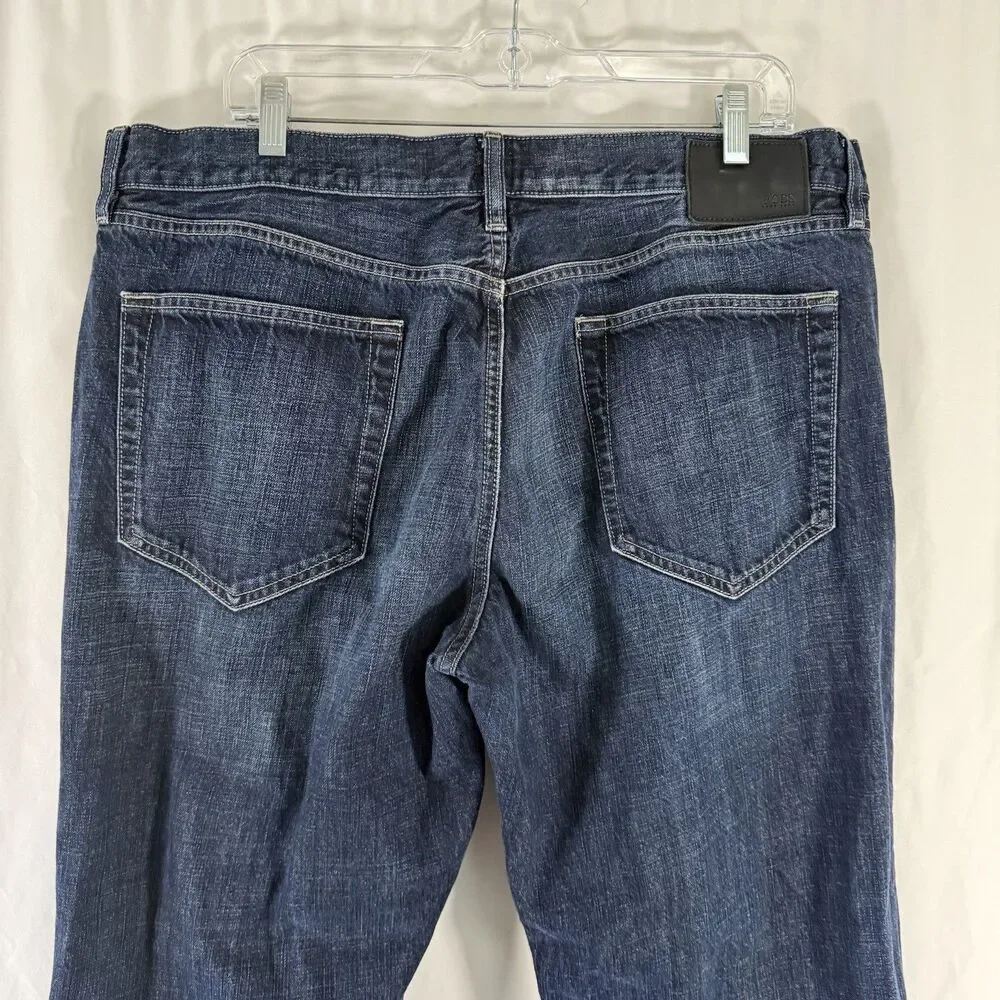 Hugo Boss Jeans Men's 40x34 Dark Wash Blue Denim 5 Pocket Cotton Blend